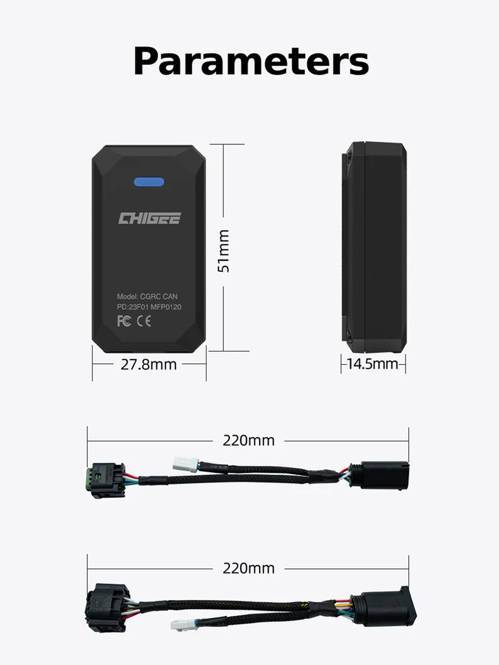 MFP0120 / MFP0121 - CGRC Can CONTROLADOR - MOTOMEDIA