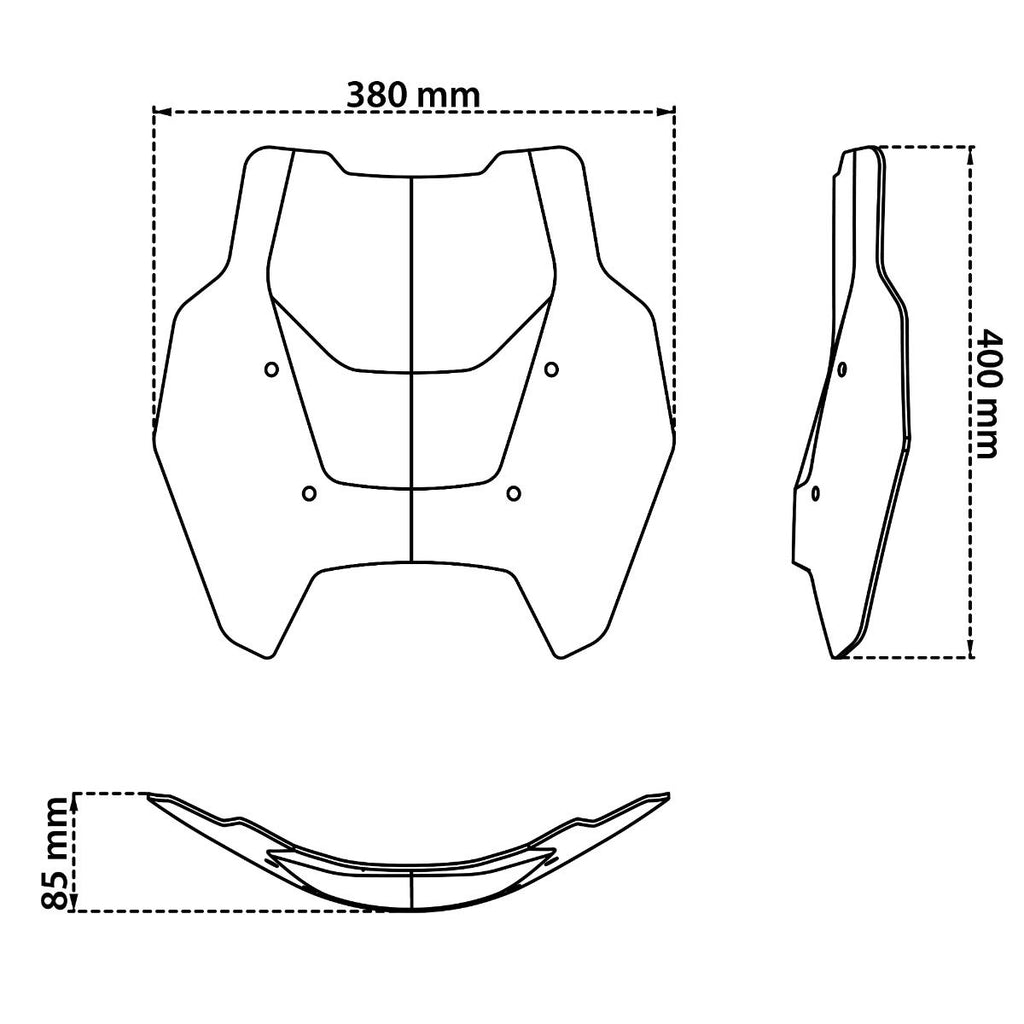 Cúpula ISOTTA Endurance Alto para BMW R1300GS